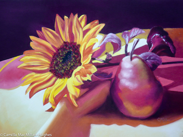 Sunflower and pear